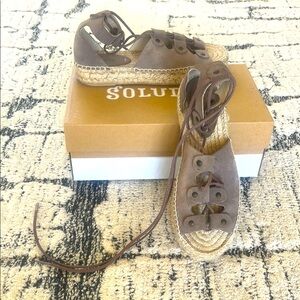 Soludos Brown Espadrille Sandals